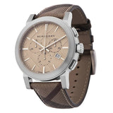 Buy Shop Burberry The City Smoked Brown Dial Brown Leather Strap Watch for Men - BU9361 USA Online