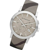 Buy Shop Burberry The City Smoked Brown Dial Brown Leather Strap Watch for Men - BU9361 USA Online