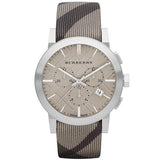 Buy Shop Burberry The City Smoked Brown Dial Brown Leather Strap Watch for Men - BU9361 USA Online