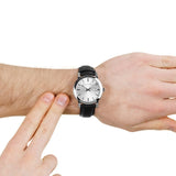 Buy Shop Burberry The City White Dial Black Leather Strap Watch for Men - BU9008 USA Online