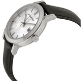 Buy Shop Burberry The City White Dial Black Leather Strap Watch for Men - BU9008 USA Online