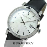 Buy Shop Burberry The City White Dial Black Leather Strap Watch for Men - BU9008 USA Online