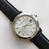 Buy Shop Burberry The City White Dial Black Leather Strap Watch for Men - BU9008 USA Online