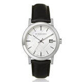 Buy Shop Burberry The City White Dial Black Leather Strap Watch for Men - BU9008 USA Online