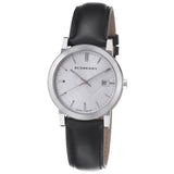 Buy Shop Burberry The City White Dial Black Leather Strap Watch for Men - BU9008 USA Online