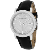 Buy Shop Burberry The City White Dial Black Leather Strap Watch for Men - BU9008 USA Online