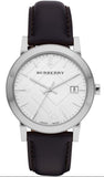 Buy Shop Burberry The City White Dial Black Leather Strap Watch for Men - BU9008 USA Online