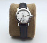 Buy Shop Burberry The City White Dial Black Leather Strap Watch for Women - BU9206 USA Online