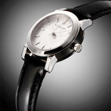 Buy Shop Burberry The City White Dial Black Leather Strap Watch for Women - BU9206 USA Online