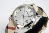 Buy Shop Burberry The City White Dial Brown Leather Strap Watch for Women - BU9113 USA Online
