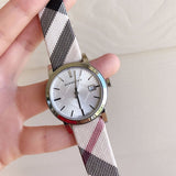 Buy Shop Burberry The City White Dial Brown Leather Strap Watch for Women - BU9113 USA Online