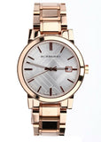 Buy Shop Burberry The City White Dial Rose Gold Steel Strap Watch for Women - BU9004 USA Online
