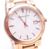 Buy Shop Burberry The City White Dial Rose Gold Steel Strap Watch for Women - BU9104 USA Online