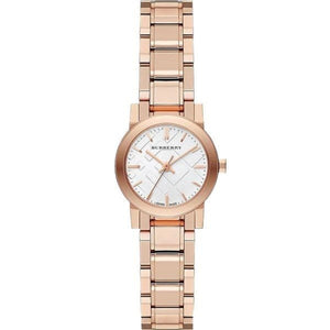 Buy Shop Burberry The City White Dial Rose Gold Steel Strap Watch for Women - BU9104 USA Online