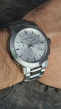 Buy Shop Burberry The City White Dial Silver Steel Strap Watch for Men - BU9750 USA Online