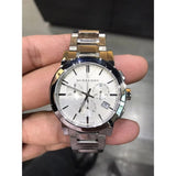 Buy Shop Burberry The City White Dial Silver Steel Strap Watch for Men - BU9750 USA Online