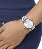 Buy Shop Burberry The City White Dial Silver Steel Strap Watch for Women - BU9100 USA Online