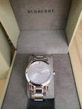 Buy Shop Burberry The City White Dial Silver Steel Strap Watch for Women - BU9144 USA Online