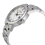 Buy Shop Burberry The City White Dial Silver Steel Strap Watch for Women - BU9144 USA Online