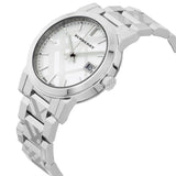 Buy Shop Burberry The City White Dial Silver Steel Strap Watch for Women - BU9144 USA Online