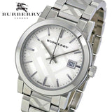 Buy Shop Burberry The City White Dial Silver Steel Strap Watch for Women - BU9144 USA Online