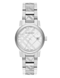 Buy Shop Burberry The City White Dial Silver Steel Strap Watch for Women - BU9144 USA Online