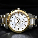 Buy Shop Burberry The City White Dial Two Tone Steel Strap Watch for Men - BU9751 USA Online