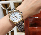 Buy Shop Burberry The City White Dial Two Tone Steel Strap Watch for Men - BU9751 USA Online