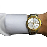 Buy Shop Burberry The City White Dial Two Tone Steel Strap Watch for Men - BU9751 USA Online