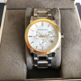 Buy Shop Burberry The City White Dial Two Tone Steel Strap Watch for Men - BU9751 USA Online