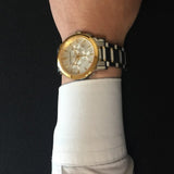 Buy Shop Burberry The City White Dial Two Tone Steel Strap Watch for Men - BU9751 USA Online