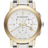 Buy Shop Burberry The City White Dial Two Tone Steel Strap Watch for Men - BU9751 USA Online