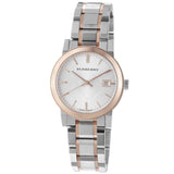 Buy Shop Burberry The City White Dial Two Tone Steel Strap Watch for Women - BU9105 USA Online