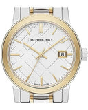 Buy Shop Burberry The City White Dial Two Tone Steel Strap Watch for Women - BU9115 USA Online