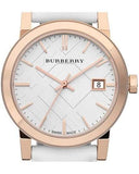 Buy Shop Burberry The City White Dial White Leather Strap Watch for Women - BU9012 USA Online