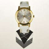 Buy Shop Burberry The City White Dial White Leather Strap Watch for Women - BU9015 USA Online