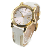 Buy Shop Burberry The City White Dial White Leather Strap Watch for Women - BU9015 USA Online