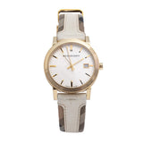Buy Shop Burberry The City White Dial White Leather Strap Watch for Women - BU9015 USA Online