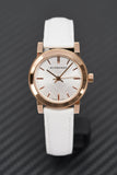 Buy Shop Burberry The City White Dial White Leather Strap Watch for Women - BU9108 USA Online