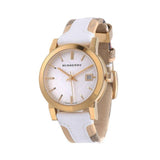 Buy Shop Burberry The City White Dial White Leather Strap Watch for Women - BU9110 USA Online