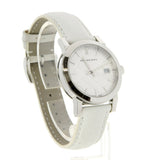 Buy Shop Burberry The City White Dial White Leather Strap Watch for Women - BU9128 USA Online