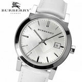 Buy Shop Burberry The City White Dial White Leather Strap Watch for Women - BU9128 USA Online