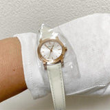 Buy Shop Burberry The City White Dial White Leather Strap Watch for Women - BU9209 USA Online