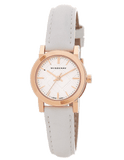 Buy Shop Burberry The City White Dial White Leather Strap Watch for Women - BU9209 USA Online