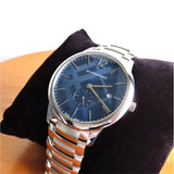 Buy Shop Burberry The Classic Blue Dial Silver Steel Strap Watch for Men - BU10007 USA Online