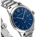 Buy Shop Burberry The Classic Blue Dial Silver Steel Strap Watch for Men - BU10007 USA Online