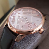 Buy Shop Burberry The Classic Brown Dial Brown Leather Strap Watch for Men - BU10012 USA Online