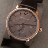 Buy Shop Burberry The Classic Brown Dial Brown Leather Strap Watch for Men - BU10012 USA Online