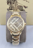 Buy Shop Burberry The Classic Champagne Dial Gold Steel Strap Watch for Women - BU10109 USA Online
