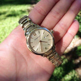 Buy Shop Burberry The Classic Champagne Dial Gold Steel Strap Watch for Women - BU10109 USA Online